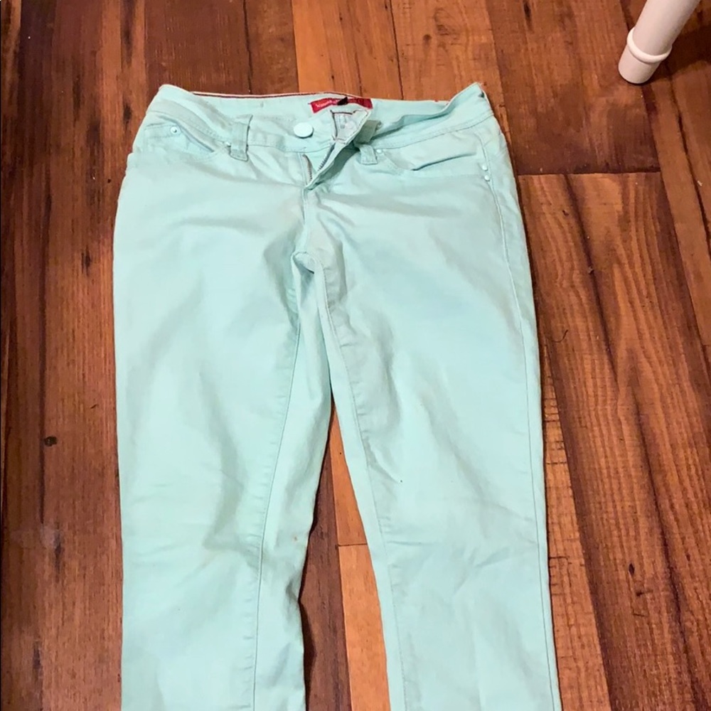 YMI WANNA BETTA BUTT JEANS IN MINT GREEN